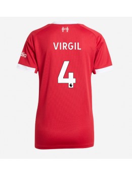 Liverpool Virgil van Dijk #4 Zenski Domaci Dres 2025-26 Kratak Rukavima
